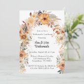 Rustikale Terracotta Rodelbahn mit Aussicht Einladung (Stehend Vorderseite)