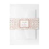 Rustikale Terracotta Wedding Einladungsbanderole (Vorderseite Beispiel)