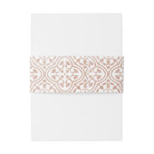 Rustikale Terracotta Wedding Einladungsbanderole (Rückseitenbeispiel)