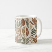 Rustikale Terracotta Wildblume Boho Eclectic Sprin Kaffeetasse (VorderseiteRechts)