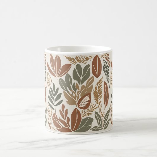 Rustikale Terracotta Wildblume Boho Eclectic Sprin Kaffeetasse (Mittel)