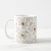 Rustikale Terracotta Wildblume Boho Eclectic Sprin Kaffeetasse (Links)