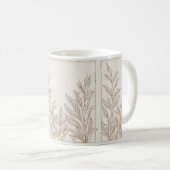Rustikale Terracotta Wildblume Boho Eclectic Sprin Kaffeetasse (VorderseiteRechts)