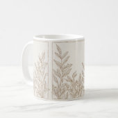 Rustikale Terracotta Wildblume Boho Eclectic Sprin Kaffeetasse (Vorderseite Links)