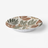 Rustikale Terracotta Wildblume Boho Spring Style Pappteller (Gewinkelt)