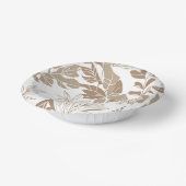 Rustikale Terracotta Wildblume Boho Spring Style Pappteller (Gewinkelt)