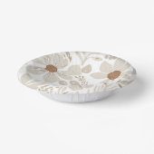 Rustikale Terracotta Wildblume Boho Spring Style Pappteller (Gewinkelt)