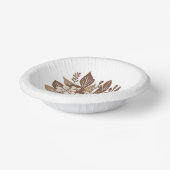 Rustikale Terracotta Wildblume Boho Spring Style Pappteller (Gewinkelt)