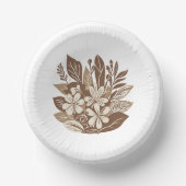 Rustikale Terracotta Wildblume Boho Spring Style Pappteller (Vorderseite)