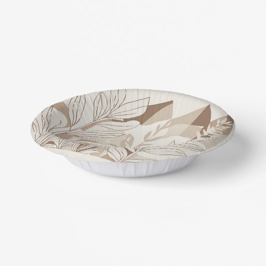 Rustikale Terracotta Wildblume Boho Spring Style Pappteller (Gewinkelt)