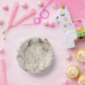 Rustikale Terracotta Wildblume Boho Spring Style Pappteller (Party)