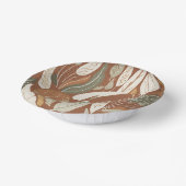 Rustikale Terracotta Wildblume Boho Spring Style Pappteller (Gewinkelt)