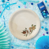 rustikale Terrakotta Blumengrün Pappteller (Party)