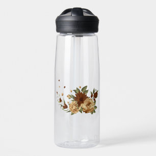 rustikale Terrakotta Blumengrün Trinkflasche