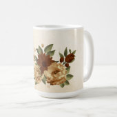 rustikale Terrakotta-Blumenpracht Kaffeetasse (VorderseiteRechts)