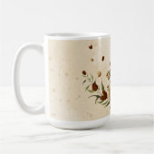 rustikale Terrakotta-Blumenpracht Kaffeetasse (Links)