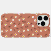 Rustikale Terrakotta-Gänseblümchen-Blumen-Botanik- Case-Mate iPhone Hülle (Rückseite (Horizontal))