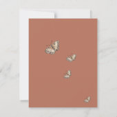 Rustikale Terrakotta Herbstliche Wildblumen Hochze Dankeskarte (Rückseite)