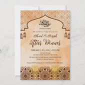 Rustikale Terrakotta-Mandala-Ramadan-Iftar-Dinner- Einladung (Vorderseite)
