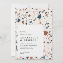 Rustikale Terrazzo Typografie Moderne Teracotta Bl