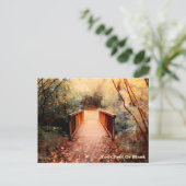 Rustikale Teutoburger Waldbrücke Postkarte (Stehend Vorderseite)