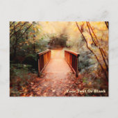 Rustikale Teutoburger Waldbrücke Postkarte (Vorderseite)