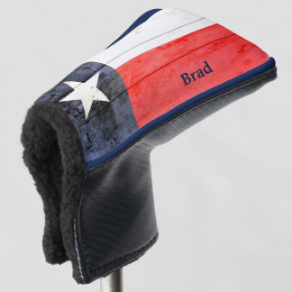 Rustikale Texas Flag Personalisierter Golf Head Co Headcover