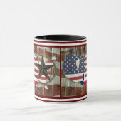 Rustikale Texas Lone Star Texas Long Horn Tasse (Zentrum)