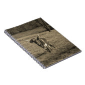 Rustikale Texas Longhorn Rind Ranch Bulk Kuh Notizblock (Rechte Seite)