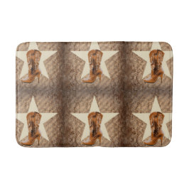 Rustikale Texas Star Western Country Cowgirl Boot Badematte