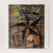 Rustikale Texas Star Western Pistol Cowboy Boots Puzzle (Vertikal)