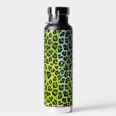 Rustikale Textilien Leopard drucken grün Trinkflasche (Rechts)