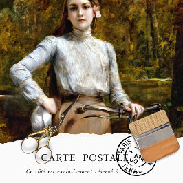 Rustikale Textur Frau Vintages Fahrrad Seidenpapier