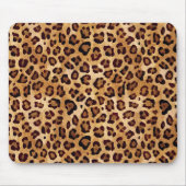 Rustikale Textur Leopard Print Mousepad (Vorne)