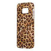 Rustikale Textur Leopardrucke Case-Mate Samsung Galaxy Hülle (Rückseite Links)