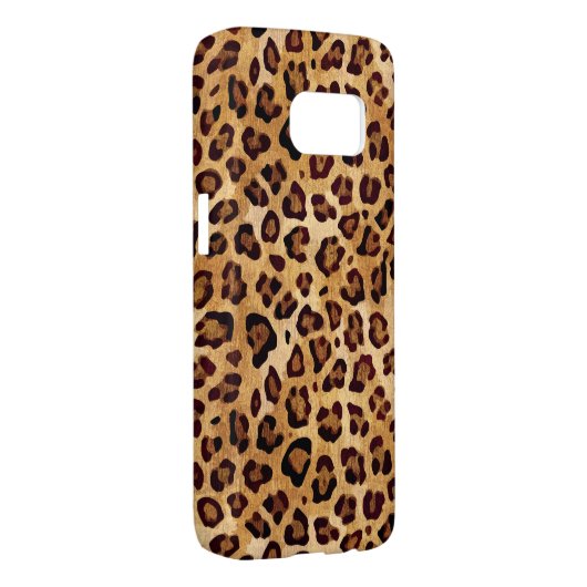 Rustikale Textur Leopardrucke Case-Mate Samsung Galaxy Hülle (Rückseite/rechts)