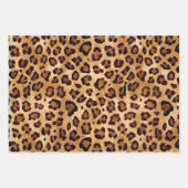Rustikale Textur Leopardrucke Geschenkpapier Set (Vorderseite 2)