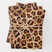Rustikale Textur Leopardrucke Geschenkpapier Set (Beispiel)