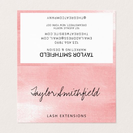 Rustikale Textur-Trendy Visitenkarten (Außenseite Aufgefaltet)