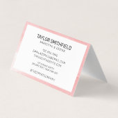 Rustikale Textur-Trendy Visitenkarten (Rückseite)