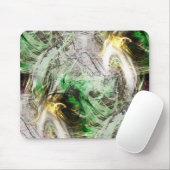 Rustikale Textur unter schwimmender grüner und gel Mousepad (Mit Mouse)