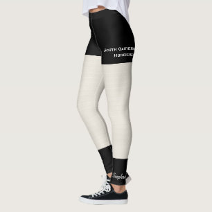 Rustikale Texturbrille mit Fake Black Shorts Leggings