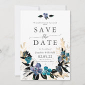 Rustikale Textvorlage Hochzeit speichern das Datum Einladung (Vorderseite)