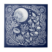 Rustikale Thistle Moon Keramik Fliese (Vorderseite)