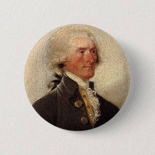 Rustikale Thomas- Jeffersonmalerei Button
