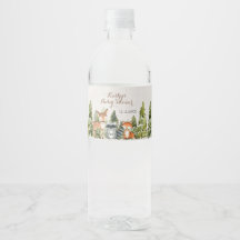 Rustikale Tiere Wood White Floral Baby Dusche