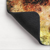 Rustikale Timberwolf-Mausunterlage Mousepad (Ecke)