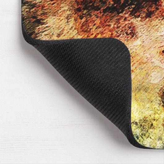 Rustikale Timberwolf-Mausunterlage Mousepad (Ecke)