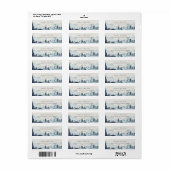 Rustikale Tinte Blue Navy Pine Woods Mountain Adre (Vorne)