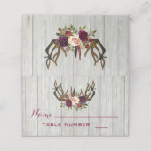 Rustikale Tischkarten aus Bohobolde Platzkarte (Außenseite Aufgefaltet)